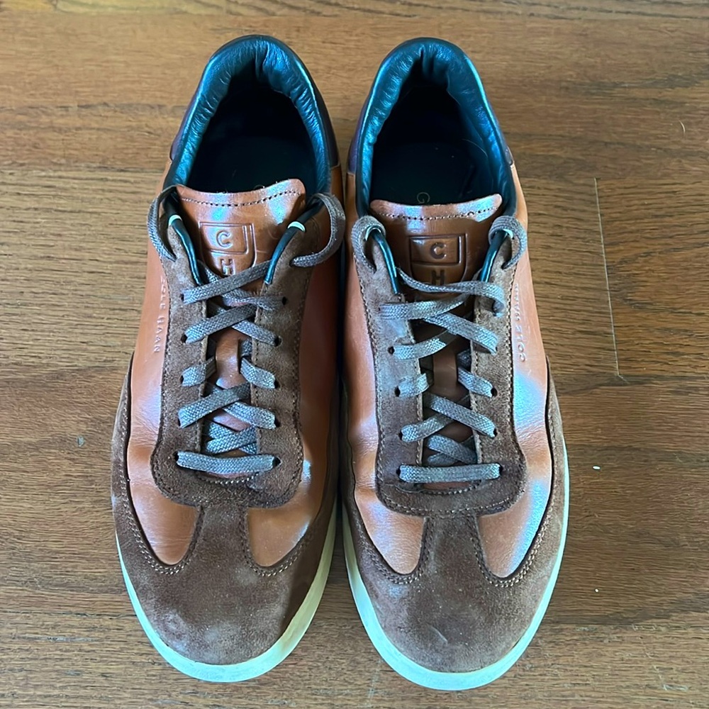 Cole Haan GRANDPRO Dress/Athletic shoe Men’s Size 10 brown suede & tan leather